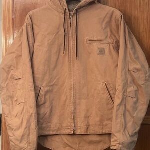 Men's Hooded Work Jacket - Tan